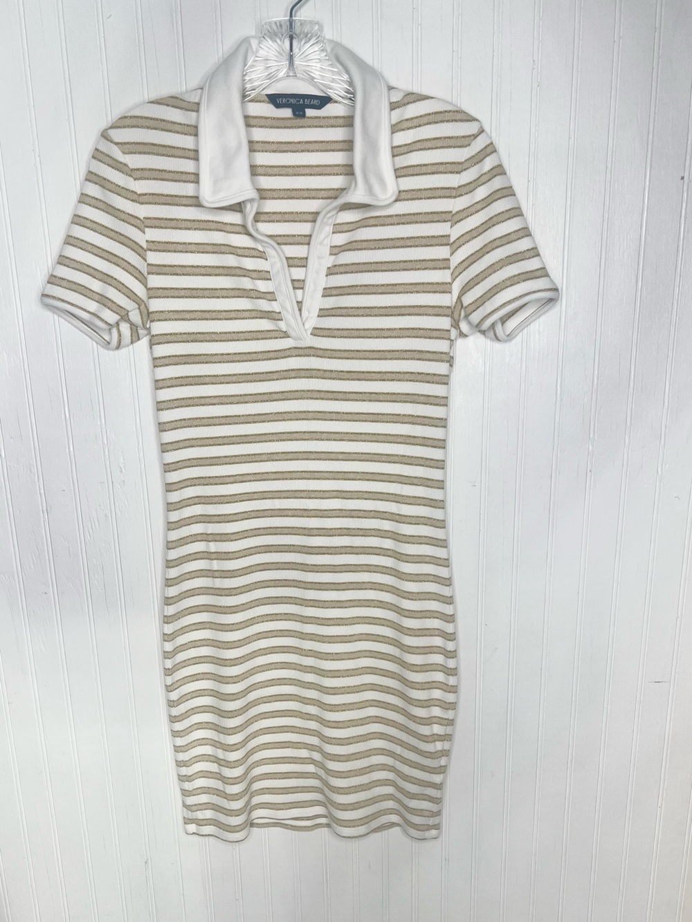 Veronica Beard Bailey Striped Polo Dress